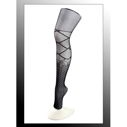 Leggings/ Tights/ Pantyhose - 12-pair Mesh - Black - SK-LGN2485